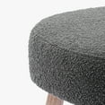 thumbnail image 2 of WestinTrends 21" Wide Square Upholstered Cushion Ottoman Foot Stool, Gray, 2 of 10