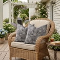 thumbnail image 6 of decorUhome Throw Pillow Covers 18x18 inch Decorative Pillow Covers for Couch Sofa Floral Pillowcase Indoor and Outdoor (Taupe), 6 of 10