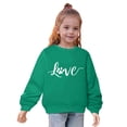 thumbnail image 3 of QIPOPIQ Chandails en Molleton Filles Manches Longues Chandail Col Rond Hauts Chemises Taille 3-14 Ans Vêtements Enfants Liquidation, 3 of 5