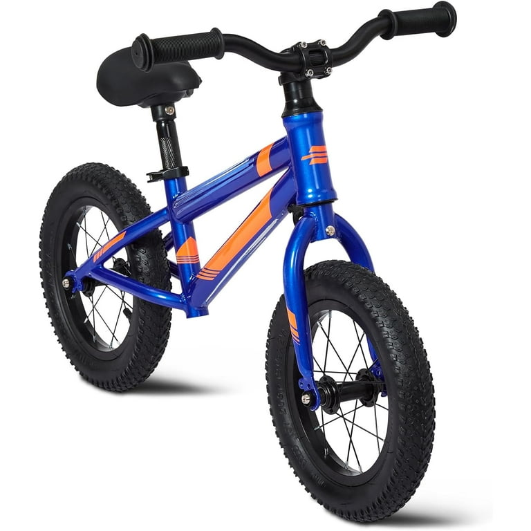 12 Inch Toddler Balance Bike No Pedal Training Bicycle with Adjustable Seat Height for Kids 18 Months to 6 Years Old Boys and Girls Easy Assembly