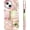 Preppy, variant on Cute Pink Lily Flower Cat Collage Phone Case for iPhone 15 Magnetic Case 6.1" Compatible with Magsafe, Aesthetic Preppy Floral Pattern 2-in-1 Cover Shockproof Slim for Women Girls
