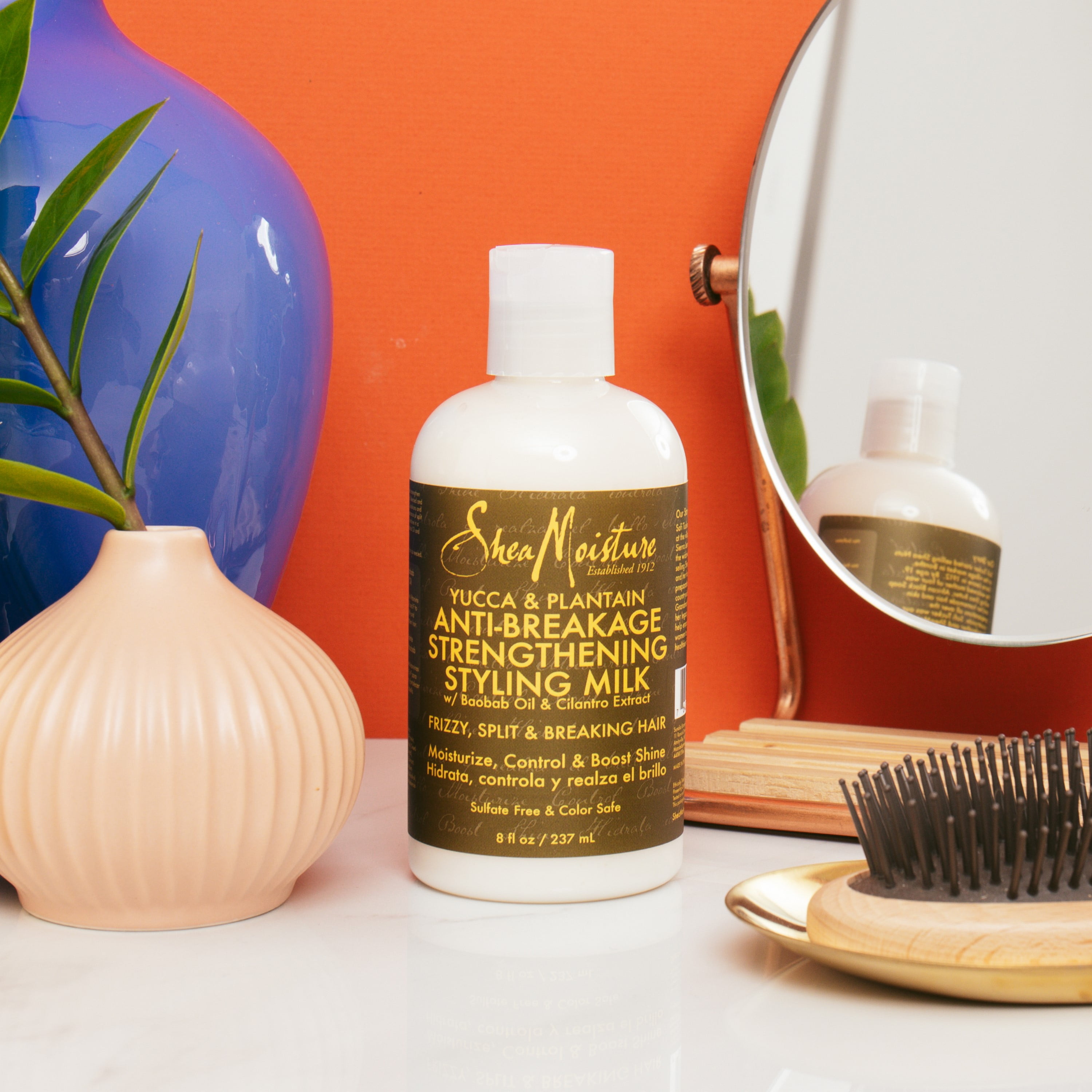 shea moisture yucca and plantain styling milk