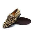 thumbnail image 5 of Men's Dress Shoes Loafer with Gold Buckle Slip On Formal Modern Classic Tan Leopard 7, 5 of 6