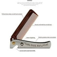 thumbnail image 3 of Folding Anti-Static No Snag All Purpose Hair and Beard Comb Beauty Tools For Men, 3 of 8