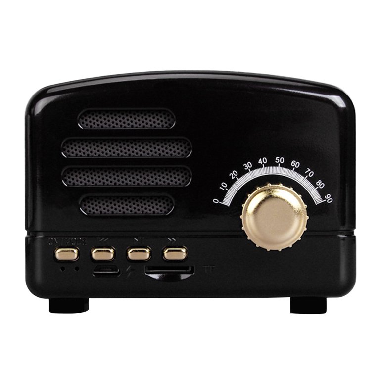 Acheter Haut-parleur Bluetooth Portable rétro, Mini haut-parleur Bluetooth sans fil, Radio USB/carte TF, lecteur de musique, boîte à musique