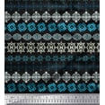 thumbnail image 1 of Soimoi Tissu en Coton Canard Imprimé Géométrique Aztèque 1 Yard 56 Pouces de Large, 1 of 3