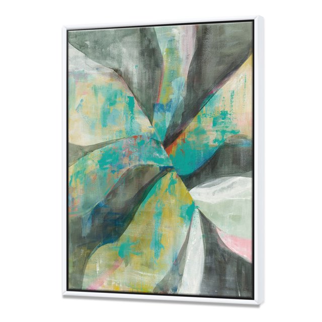 In the Valley Abstract II - Traditional Framed Canvas