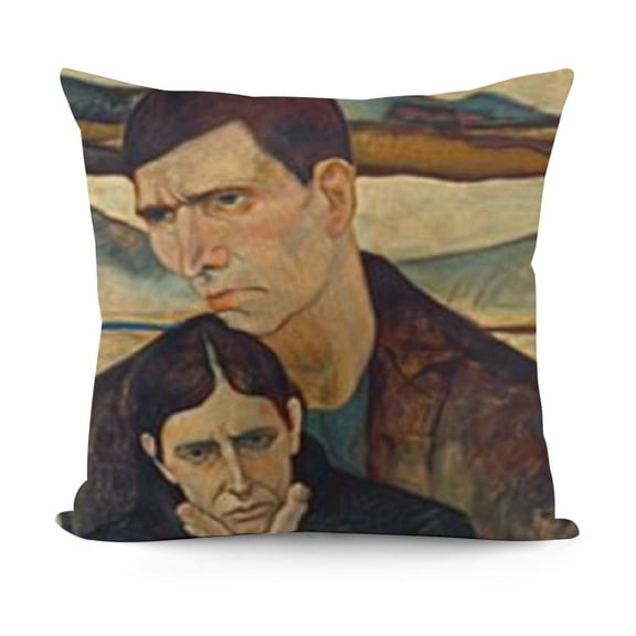 YINGXI Expressionism Pillow Covers Art Painting Pillow Cases Velvet Decorative Cushion Covers 12x12in