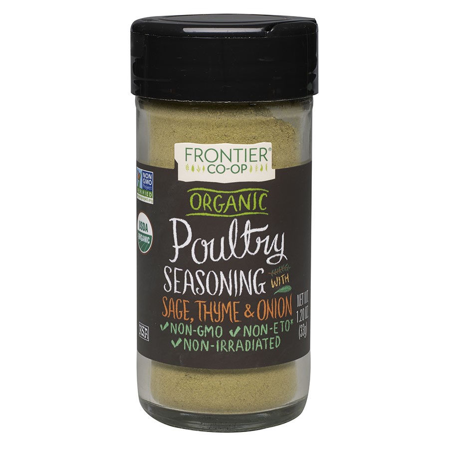 Frontier Coop Poultry Seasoning, Certified Organic, 1.2 Oz