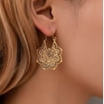 thumbnail image 4 of Nvzi Pendientes colgantes de estilo retro, nuevos y únicos, joyería étnica bohemia vintage (dorada), 4 of 4