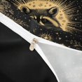 thumbnail image 4 of Castle Fairy Kawaii Animal Raccoon Twin Duvet Cover,Vintage Gold Floral Starry Sky Twin Bedding,Black Cream,Black Reversible,2pcs,No Comforter,1 Duvet Cover and 1 Pillowcase, 4 of 6