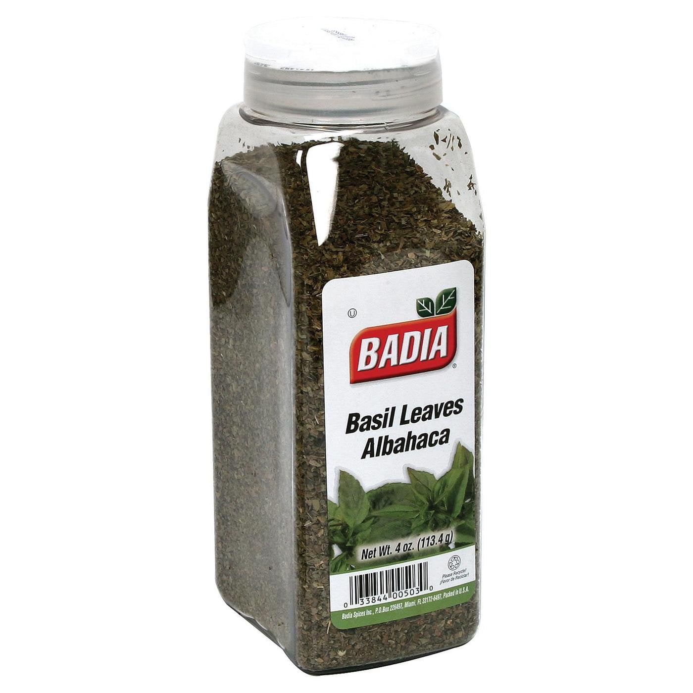 Badia Basil Sweet Leaves, 4 oz