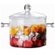 thumbnail image 1 of Bewildely Ollas de vidrio de doble escaldado Capacidad para alimentos para bebés Transparente Cocción a fuego lento Tapa resistente al calor Cocina y Comedor 1500 ml, 1 of 6