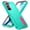 Light Blue/Pink, variant on For Samsung Galaxy S22 Case, Samsung S22 Phone Case with Built in Kickstand, Shockproof/Dustproof/Drop Proof Military Grade Protective Cover for Galaxy S22 5G 6.1 inch (Black)