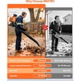 thumbnail image 2 of 75.6cc Gas Leaf Blower Backpack 847CFM 2-Cycle Ergonomic Harness System 236 MPH Low Vibration and Cruise Control Powerful Gas Blowers for Lawn Yard Care, 2 of 9