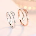 thumbnail image 3 of EGNMCR Rings Music Open Rings Shining Notes Finger Rings For Women Or Girls Lovers ring, 3 of 5