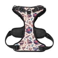 thumbnail image 5 of Lsque rock Skull record Retro Dog Harness, No-Pull Pet Harness with 2 Leash Clips, Adjustable Soft Padded Dog Vest with Easy Control Handle for Large Dogs-Large, 5 of 9
