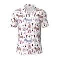 thumbnail image 2 of Daiia Cute Dog Pattern Men’s Polo Shirts,Solid Deck Shirt,Classic Fit, Breathable Cotton Polo for Casual and Sport Wear-XX-Large, 2 of 7