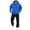 Blue, variant on MXALUOB Men's Jogger Sets Pullover Hoodie Cargo Sweatpants Set Athletic 2 Piece Outfits Trendy Sweatsuit Casual Solid Color Tracksuit