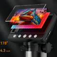 thumbnail image 3 of 4.3" Coin Microscope 1000X, 1080p LCD Digital Microscope for Adults, Coin Magnifier, Windows MacOS Compatible, 32GB, 3 of 8