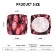 thumbnail image 5 of Daiia pink butterfly Stretch Individual Couch Cushion Slipcovers Reversible Cushion Protector Slipcovers Sofa Cushion Protector Covers Milk Silk-16.9in-Two Pieces, 5 of 7
