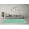 thumbnail image 3 of Ahgly Company Indoor Rectangle Abstract Light Blue Modern Area Rugs, 3' x 5', 3 of 4