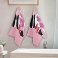 thumbnail image 4 of SKYSONIC 2 Pack Funny Pugs Hearts Hand Towels, Valentine Romantic Quote Kitchen Towel Ultra Soft and Absorbent,Decorative Fingertip Face Towel for Bathroom Hotel, 28.3"x14.4", 4 of 6