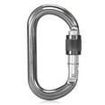 thumbnail image 2 of Mosquetón 25KN Srew Locking Gate Carabiner Heavy Duty D Forma Hebilla Paquete D-ring Carabiner Escalada Rappelling Canyoning Hamaca Clip de bloqueo Romacci  Mosquetón, 2 of 7