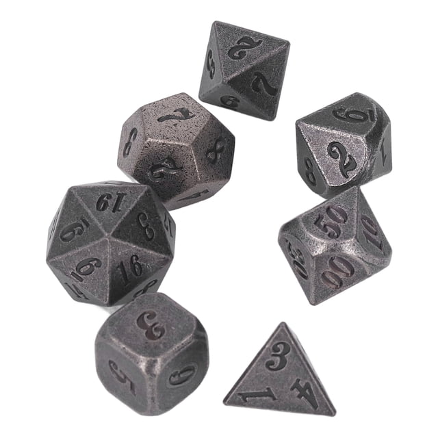 Dados de juego de mesa dados de metal resistente de diferentes formas poliédricas para fiesta ANGGREK Otros