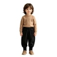 thumbnail image 4 of FYDUU Toddler Boys Sweatpants Elastic Waist Casual Joggers Fall Winter Pants Solid Color Comfort Fit Trousers Back To School Clothes Stylish Pants 2-3 Years, 4 of 5