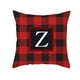 thumbnail image 1 of Funda de almohada navideña con muñeco sin rostro, gnomo enano, duende, enrejado, árbol de Navidad, copo de nieve, piel de melocotón, funda de almohada estampada para sofá, 1 of 1