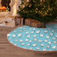 thumbnail image 4 of Salouo Cartoon Teeth Christmas Tree Skirt 36" Farmhouse Christmas Decorations Snowman Xmas Tree Skirt Tree Mat for Holiday Party Decor, 4 of 8
