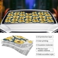 thumbnail image 4 of Kdxio Sunflowers Print Front Windshield Sun Shade,Folding Auto Sunshade for Car Truck SUV-, 4 of 7
