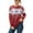 Christmas Tree Red, variant on Uvplove Women's Long Sleeve Crew Neck Knitted Pullover Sweater black-l