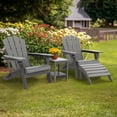 thumbnail image 4 of Pipopa Folding Adirondack Ottoman,HDPE Outdoor Foot Rest,Patio Plastic Footstool for Adirondack Chairs,Grey, 4 of 6