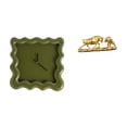 thumbnail image 1 of Reloj de pared cuadrado, figura de toro, Feng Shui, estatua de oso y toro, obra de arte moderna, esculturas de ganado chino, escultura de animal para, 1 of 8