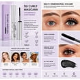 thumbnail image 4 of 3D Volumizing Mascara, Long-Lasting Waterproof Eye Black For Layered Look, Smudge Proof Formula For Sensitive Eyes, 3.5g, 4 of 6