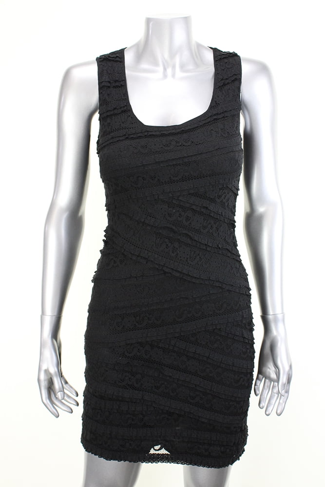 lace overlay bodycon dress