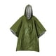 thumbnail image 2 of 2 ponchos de lluvia de emergencia, chaquetas de lluvia portátiles con película de aluminio, capa de lluvia para hombres y mujeres, impermeable para Verde, 2 of 8