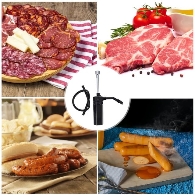 HAMPPLIES 1Ud Smoker Portátil Para Salmón Y Queso Color Negro Con De Extensión