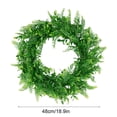 thumbnail image 3 of Fern Leaf Decorative Wreath - Natural Looking Faux Greenery for Indoor and Outdoor Use - Realistic Plant Decor for Year-Round Beauty Without Watering, 3 of 6