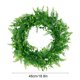 thumbnail image 3 of Corona de eucalipto artificial para la puerta principal - Decoración verde de hojas sintéticas de 18 pulgadas para decoración interior y exterior durante todo el año, 3 of 6