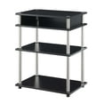 thumbnail image 3 of Convenience Concepts Designs2Go No Tools Printer Stand with Shelves, Black, 3 of 4