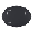 thumbnail image 5 of Kate and Laurel Leanna Modern Scalloped Wall Mirror, 18 x 24, Black, Glam Oval Mirror for Wall, 5 of 8