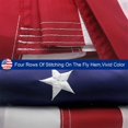thumbnail image 5 of American Flag 10x15 ft 8x12 ft 6x10 ft 5x8 ft 4x6 ft 3x5 ft  2x3 ft Outdoor Heavy Duty Embroidered Stars USA Flag Sewn Stripes Fade Resistance Brass Grommets All Weather UV Active, 5 of 8