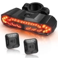 thumbnail image 1 of CHOK 5-in-1 Smart Bike Tail Light with Turn Signals and Brake Light  Bike Horn Bike Alarm USB Rechargeable Bike Rear Light with Remotes, 1 of 7