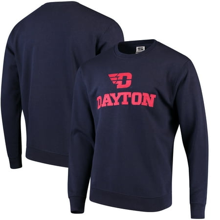 Stadium Crew Sweatshirt - Dayton Flyers Stadium Athletic Arch & Logo Crew Neck Sweatshirt - Navy