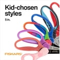 thumbnail image 5 of Fiskars Blunt-Tip Kids Scissors, 5", Pink, 5 of 9