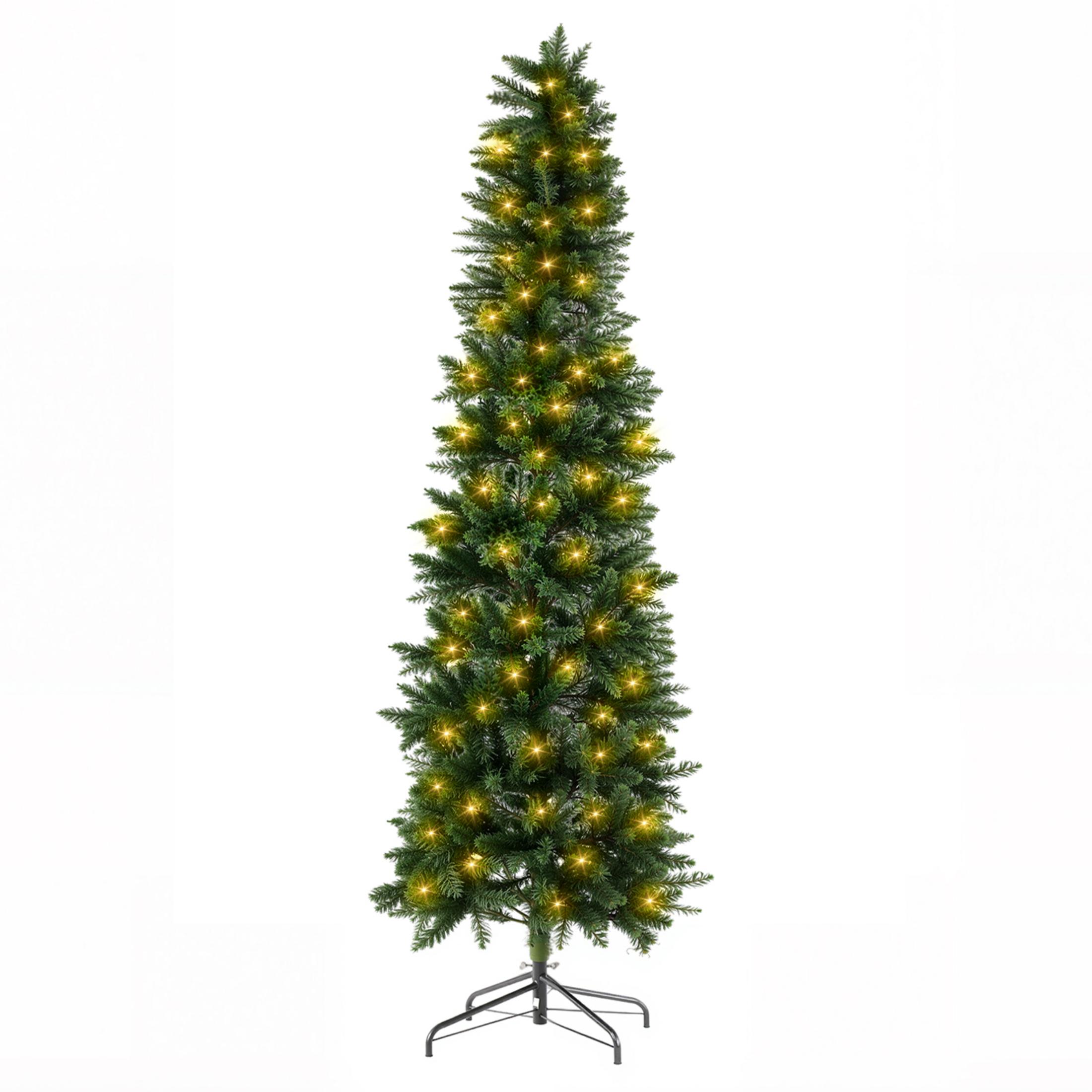 edx 4.5' Pre-Lit Pencil Christmas Tree 120 LED Green photo 4