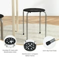 thumbnail image 4 of Resenkos Dining Chairs, Kitchen Chairs Trattoria Chairs,Set of 6 Portable Plastic Stack Stools -Gray, 4 of 7